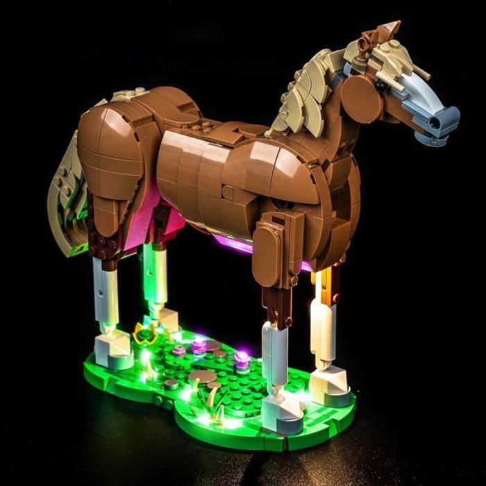 Collier LED Pour Cheval – Haute Visibilité, 3 Modes Clignotants, Réglable, Piles Incluses (CR2032)