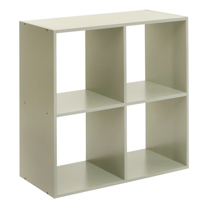 Meuble de rangement modulable à 4 cases Vert 0 cm Meuble de rangement modulable à 4 cases Vert 0 cm