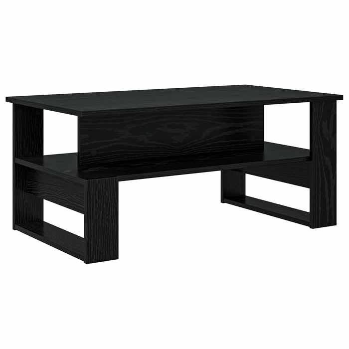 En solde Table à café élégante - UU - Table de Salon - Chêne noir 90x50x40 cm Bois dingénierie L8826