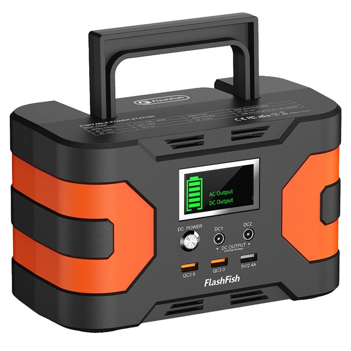 Station dalimentation portable FlashFishEA200 batterie lithium-ion 8650 sortie sinusoïdale pure200W surtension400W prise AC 230V Station dalimentation portable FlashFishEA200 batterie lithium-ion 8650 sortie sinusoïdale pure200W surtension400W prise AC 230V