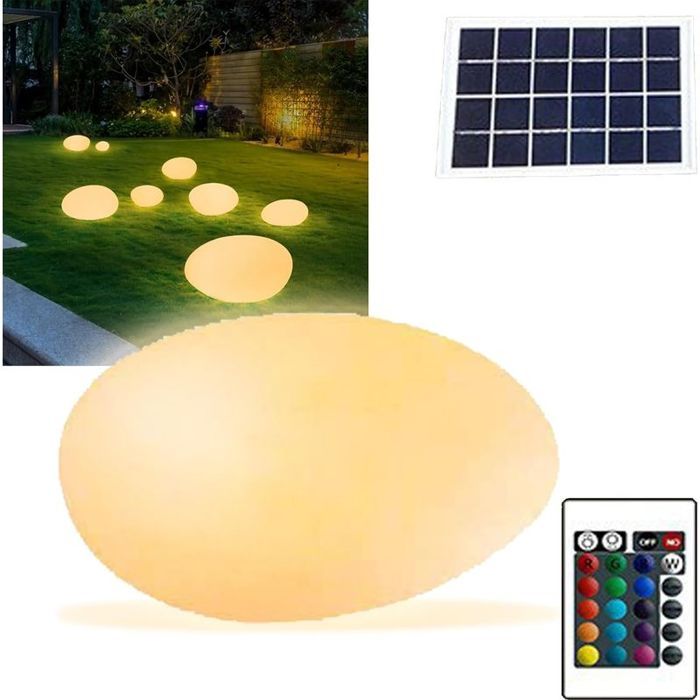 Lampe Solaire Extérieure RGB 16 Couleurs Télécommande Étanche – Idéale Jardin/Balcon
