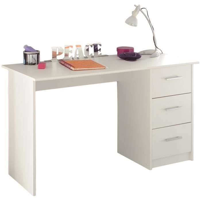 Correspondentie hangen landheer Bureau Infinity Parisot blanc L 121 cm P 55 cm avec 3 tiroirs spacieux jeune étudiant chambre d'enfant bureau PC table d'ordinateur - Cdiscount Maison Correspondentie hangen landheer Bureau Infinity Parisot blanc L 121 cm P 55 cm avec 3 tiroirs spacieux jeune étudiant chambre d'enfant bureau PC table d'ordinateur - Cdiscount Maison