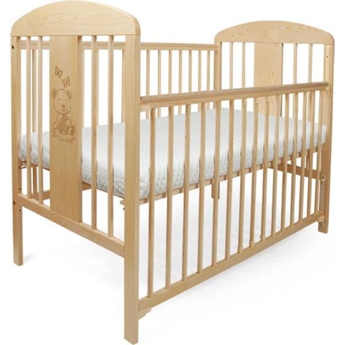 Lit pour Bébé à barreaux évolutif TOMI 15 - Avec MATELAS – Avec ou sans  tiroir de rangement