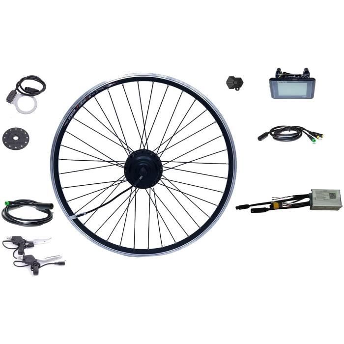 Varstrom Kit de Conversion Vélo Électrique 26'' 27,5'' 28''(700C) 36V 250W pour Moteur Arrière