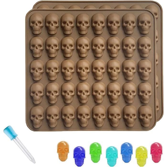 Moules à Glaçons En Forme De Tête De Mort, Bac à Glaçons En Silicone