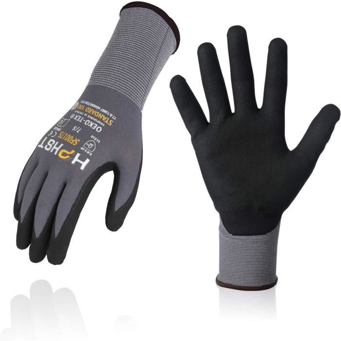 HPHST Gants de travail imperméables - 3 paires de gants de