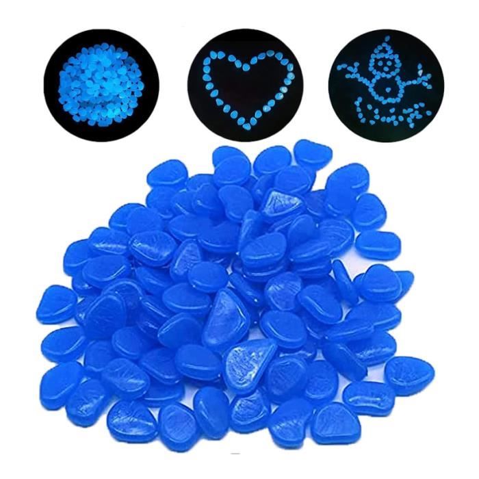 Lot De 50 Galets Lumineux En Résine – Brillent Dans Le Noir Après Exposition à La Lumière – Vert, 2-3 Cm – Décoration Jardin, Vase