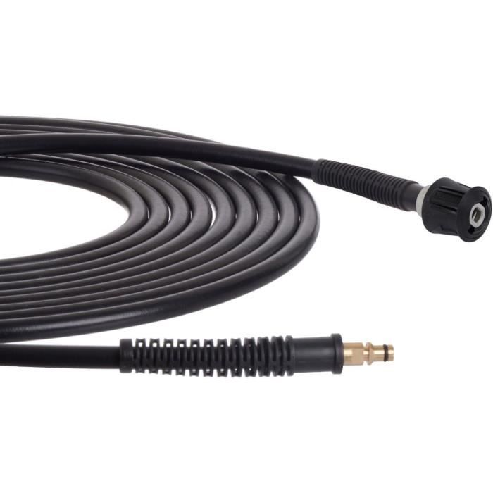 TECHKAR Tuyau Pour Nettoyeur Haute Pression - Remplacement Du Tuyau D'extension Karcher - Professionnel 400 Bar DN8 M22x1,5 Pour Kärcher HD HDS - Bleu - 30 M