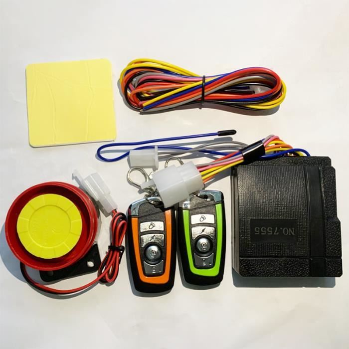 Alarme Moto Antivol Universelle 12V – Sans Fil, 2 Télécommandes, Portée 150 M, étanche, Avec Fonction Finder