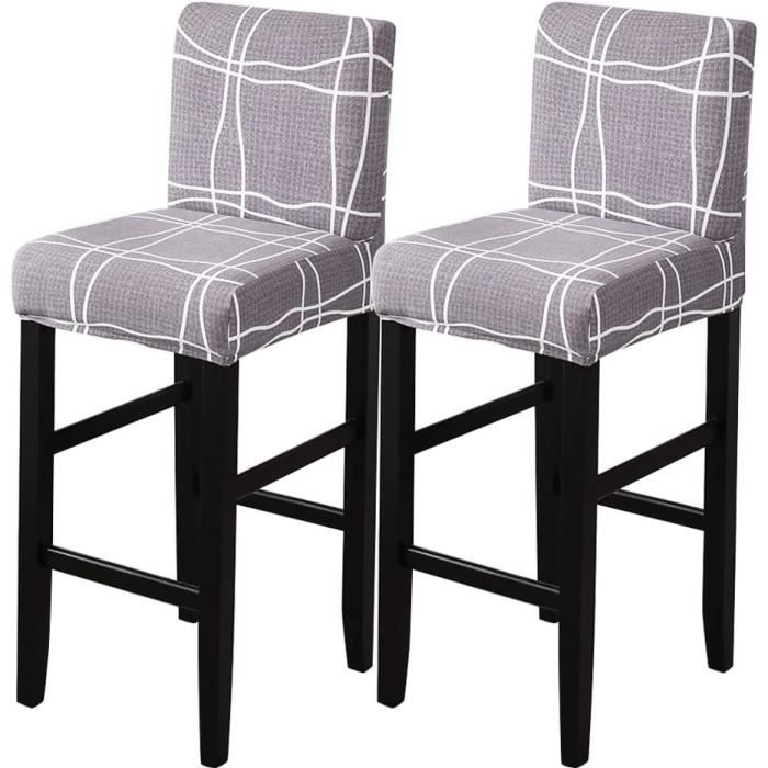 Housses De Tabouret De Bar Mswborml - Lot De 2 Ou 4, Extensibles, Polyester/Élasthanne - Déco Et Protection Lavable