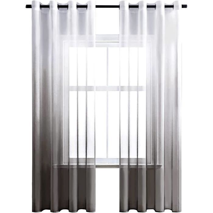 Generic Set de 2 panneaux de rideaux opaques noir 2.30 x 1.4m x 2 pièces à prix pas cher | Maroc