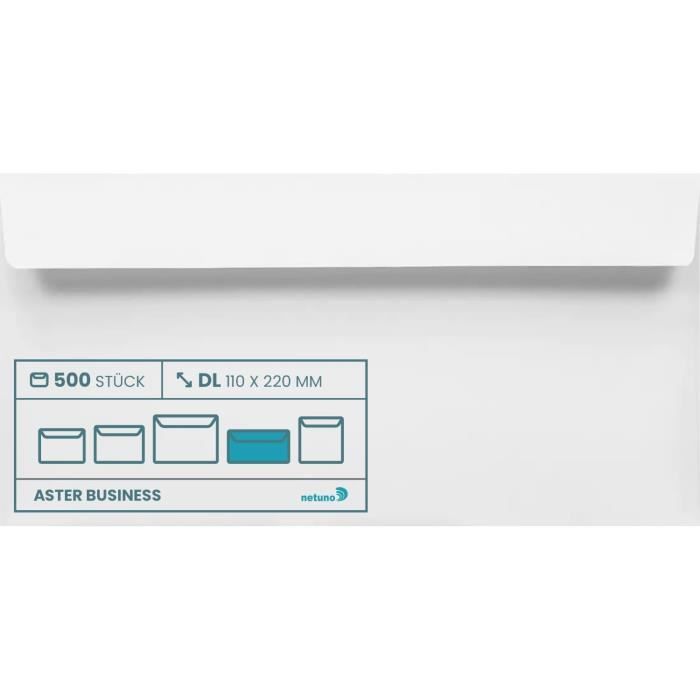 Lot De 100 Enveloppes Blanches Longueur 4-1/8 X 9-1/2 Pouces - Auto-scellantes Pour Envoi De Lettres