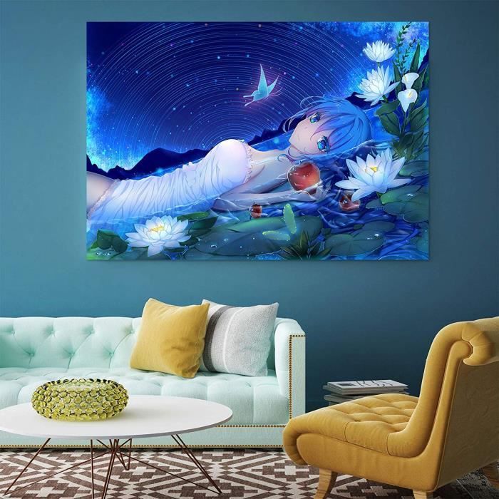 Papier Peint 3D Lac Des Cygnes Lotus M36 - Auto-adhésif - Andrian Chesterman