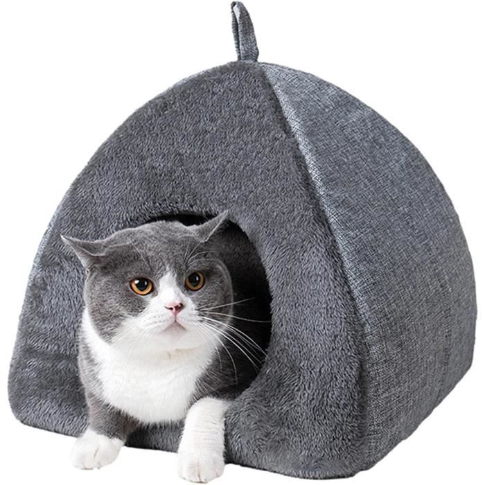 Niche Chaude Pour Chats D'Intérieur Lavable - Tente Autochauffante Apaisante Pour Chats Et Petits Chiens - 11