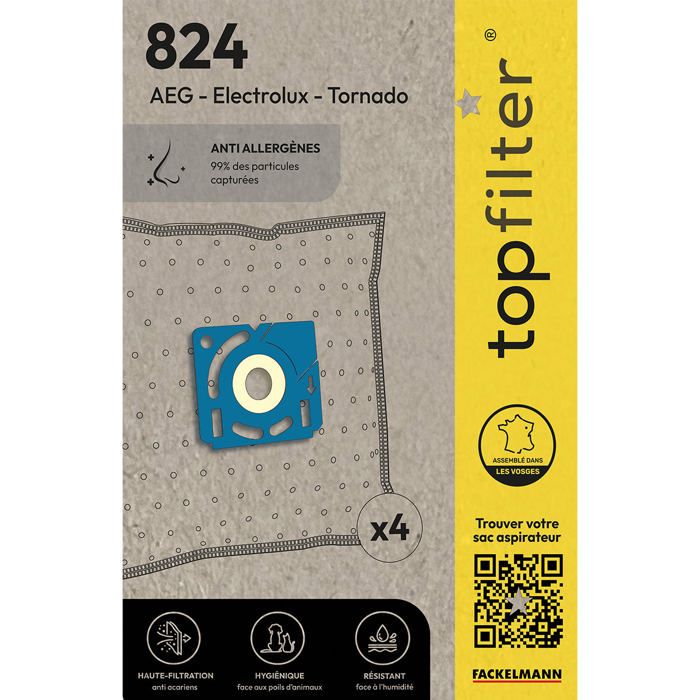 8 sacchetti per aspirapolvere Tornado per modelli TO
