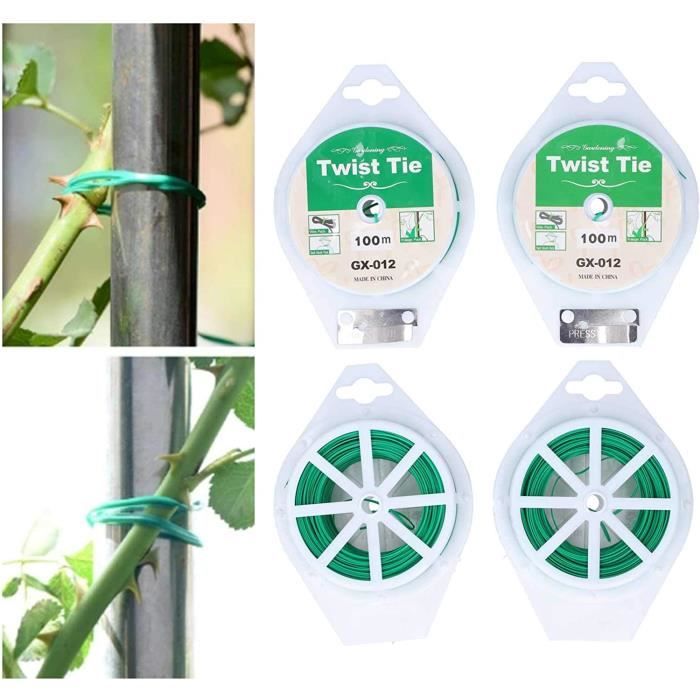 Fil Jardin Plantes Fil Jardin Vert 3,5mm - 20m Pour Plantes Grimpantes Et Tuteurs Attache Plantes Jardin