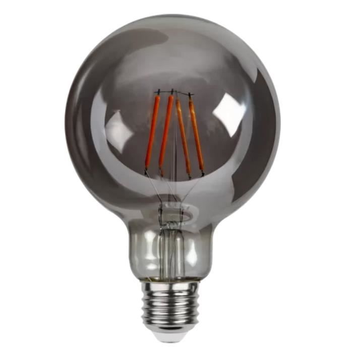 Osram Vintage Edition 1906 Ampoule LED à Filament - Culot E27 - Forme Globe 125mm Or Ambrée - Blanc Chaud 2400K - 4W (Équivalent 35W