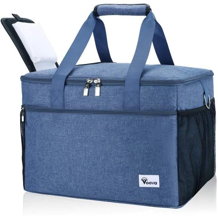 Sac Isotherme Repas 20L Grande Capacité - Étanche, Multi-Poches, Pour Bureau, Pique-nique, Camping