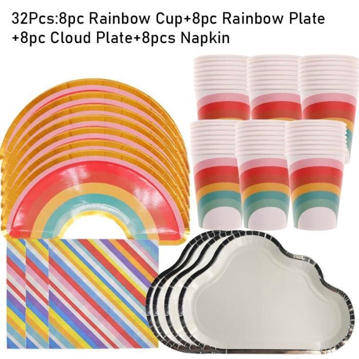 Kit Décoration Anniversaire KPOP - 52 Pièces - Assiettes, Gobelets, Serviettes, Nappe, Banderole - Thème Fans