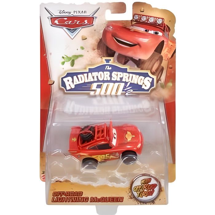 Véhicule Miniature - Disney - Off Road Flash Mcqueen - Rouge - 3 ans - Extérieur