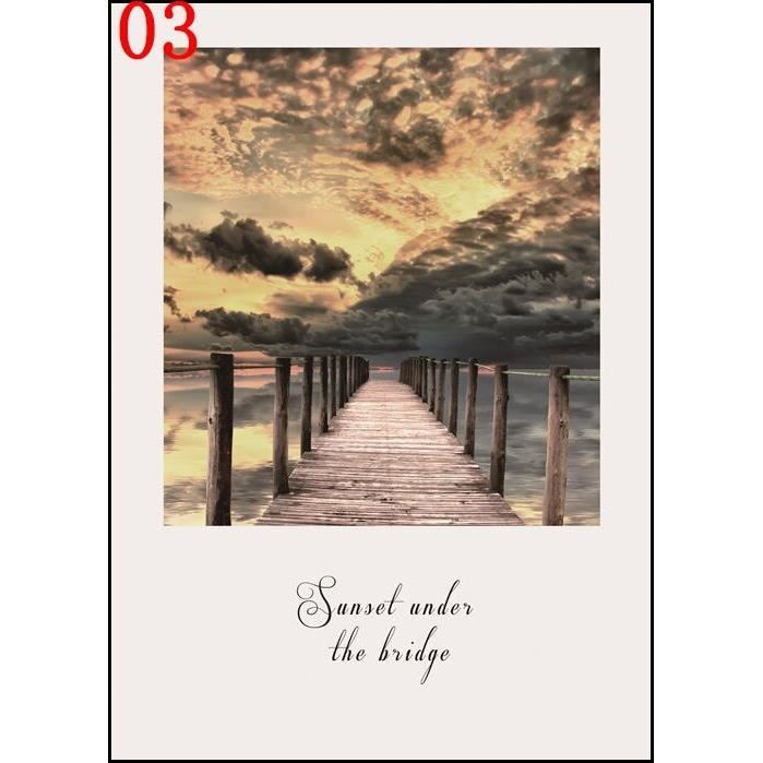 Lb50 Hd Photo Mur Toile Peinture Abstraite Photo Pop Mer Lac Bois Pont Paysage Simple Nordique Affiche Impressions Citation œuvre Cdiscount Maison