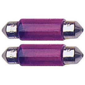 2 Ampoules Navettes - 12V/5W - T11 - Violet - C5W
