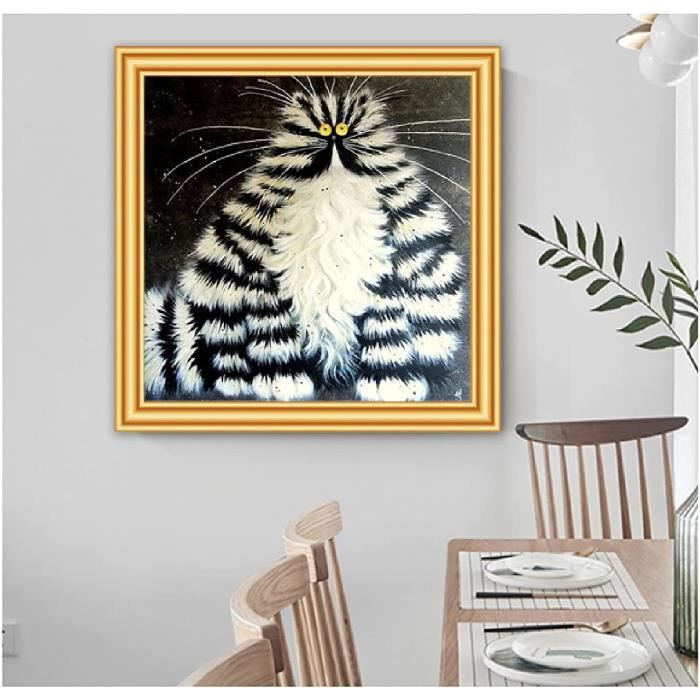 Kit Peinture Diamant Lion 5D - 30x40 Cm - Artisanat DIY Avec Strass - Déco Murale - Cadeau Créatif - Reofrey