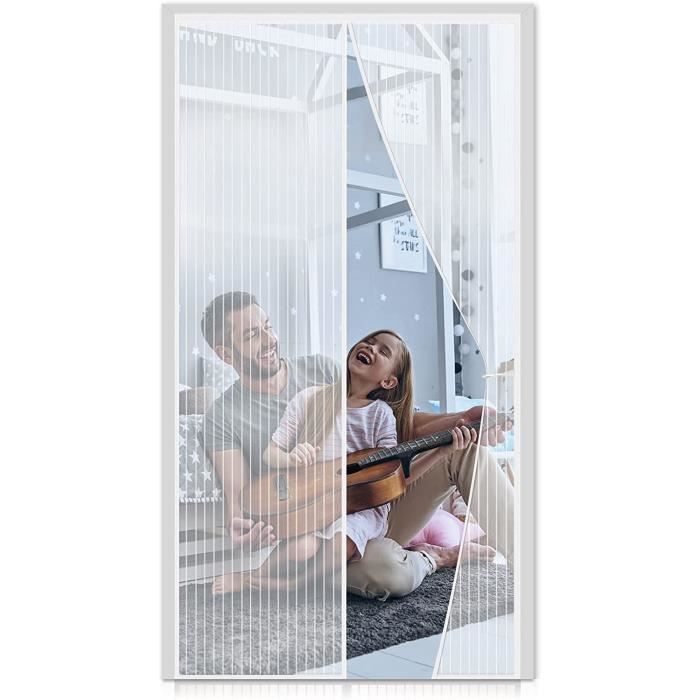 FORTRY Moustiquaire Porte Magnetique 90x220cm, Rideau De Porte Anti