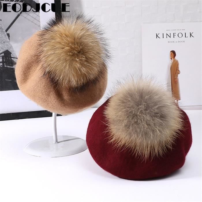 Bonnet d'hiver gothique en fausse fourrure avec cache-oreilles pour