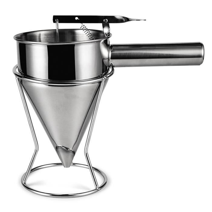 Aschef Entonnoir à Piston Distributeur de Pâte de Cuisine INOX Doseur pour Patisserie pour Pâte Epaisse en Sauce Verseur Pate a Gateau Confiture avec des Outils de Fabrication de Gâteaux de Spatules Aschef Entonnoir à Piston Distributeur de Pâte de Cuisine INOX Doseur pour Patisserie pour Pâte Epaisse en Sauce Verseur Pate a Gateau Confiture avec des Outils de Fabrication de Gâteaux de Spatules
