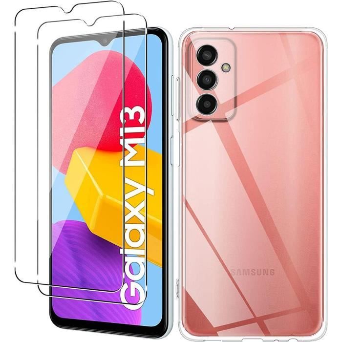 Coque gel transparente pour Samsung Galaxy M23 5G et 2 protections écran verre  trempé - Cdiscount Téléphonie