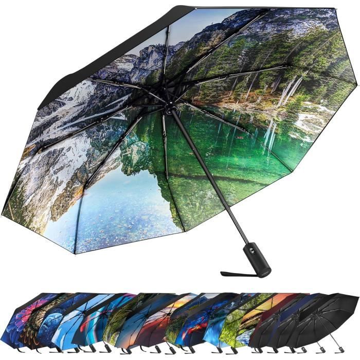 Parapluies Pliants Mini Parapluie Femme Lumière Cinq Pli Soleil Pluie