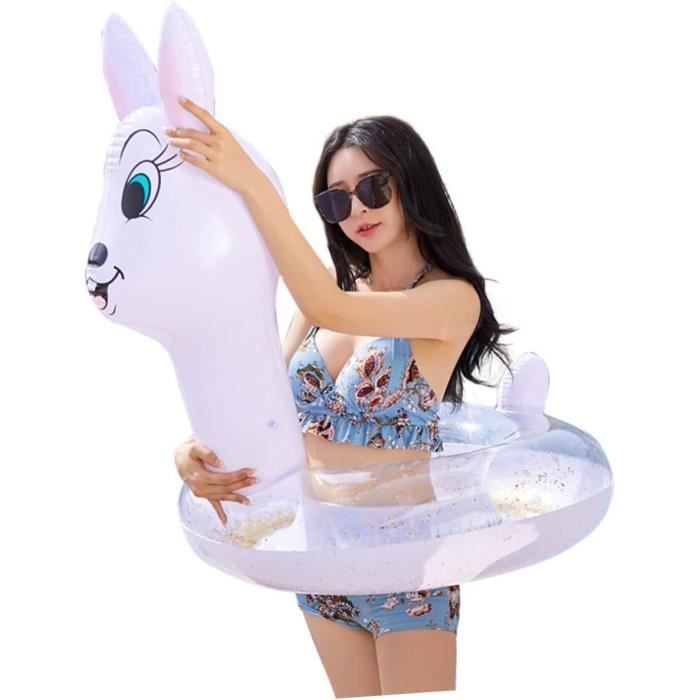GIUSOBG Anneau De Natation Licorne Paillettes - Bouée Gonflable PVC Pour Piscine Et Plage, Enfants Et Adultes
