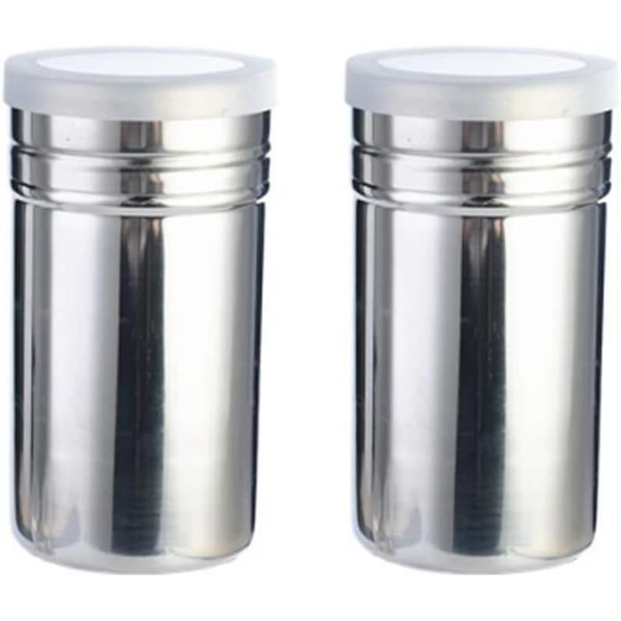 2 Tamis Acier Inox Cuisine - Pour Farine, Sucre Glace, Pâtisserie