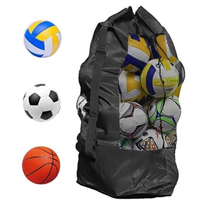 On Gym 65 Cm Mumjooyi Sac U00e0 Ballon En Maille Filet - Portable Et Pliable Avec Cordon De Serrage Et Mousqueton Pour Basketball, Football, Beach-Volley, Handball Housse Ball
