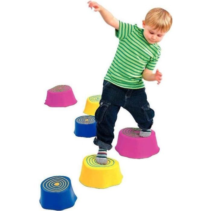 6 Pierres De Riviere Parcours De Motricite Enfant Cdiscount Jeux Jouets