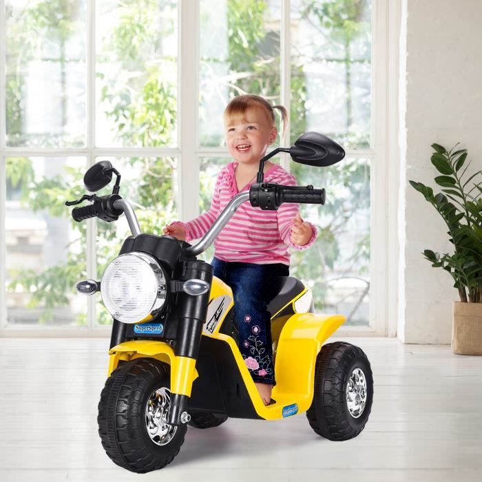 Super Moto Électrique pour les Enfants de Bébé Véhicule Tricycle 