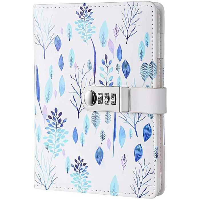 NectaRoy Carnet Secret Fille Avec Code - Journal Intime En Cuir PU 215x150mm, 220 Pages