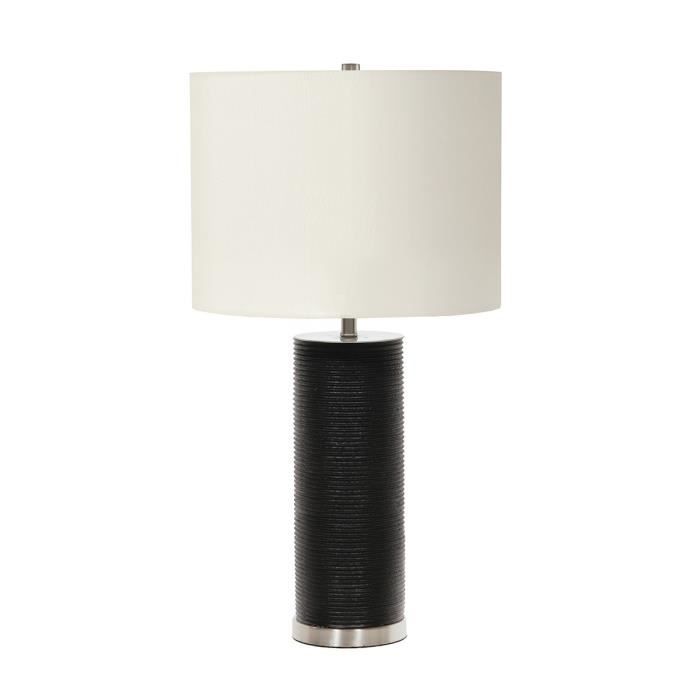 Lampe de table - ELSTEAD LIGHTING - Ripple - Noir et blanc - Porcelaine - 60 W