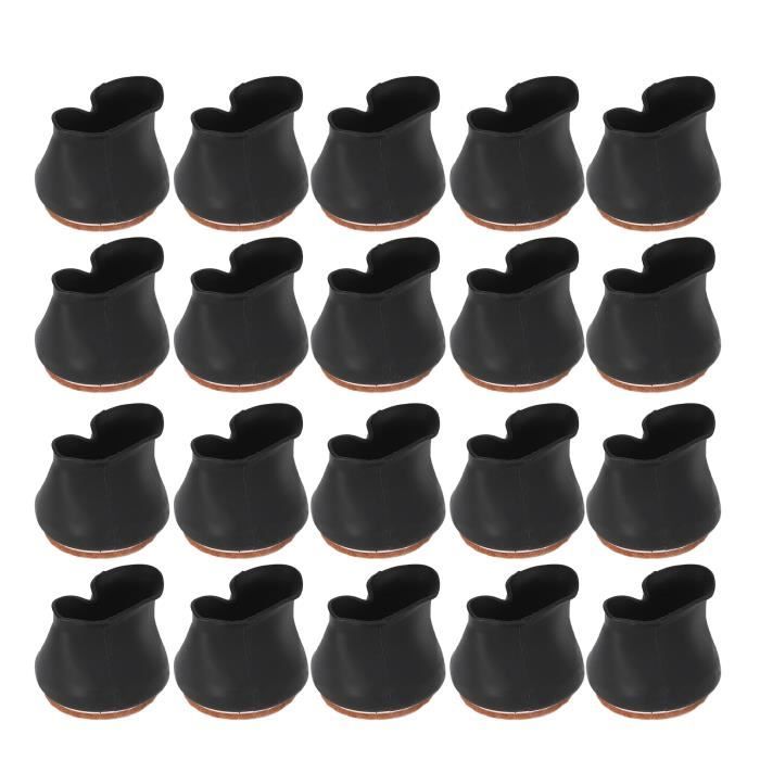 Fdit couvrepieds de chaise 20 pièces chaise jambe protecteurs de sol