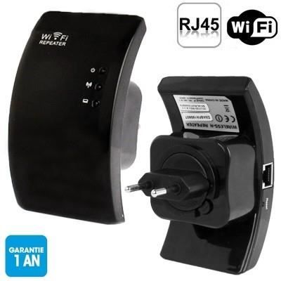 Booster répéteur Antenne WIFI sans-fil 300 Mbps (noir)
