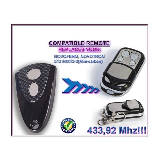 Tormatic//Novoferm MHS43-2//MHS43-4 Remplacement Garage Portail Télécommande