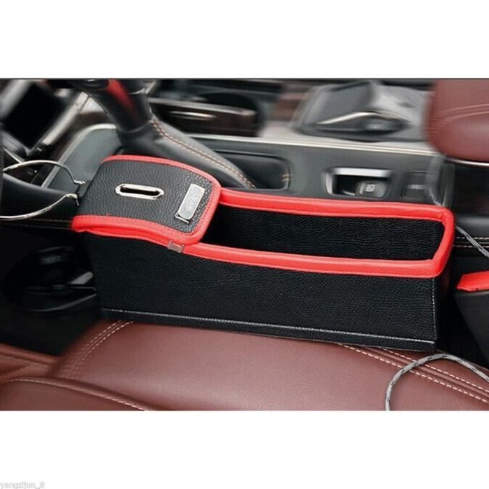 Cuir Si/ège Crevasse l/écart de si/ège de Voiture PU Porte-gobelet pour t/él/éphones Portables cl/és Portefeuilles pi/èces de Monnaie Auto Seat Gap Organisateur Gxhong /Écart de si/ège dauto Gauch