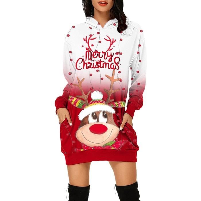 Robe-legging De Noël à Capuche Loves Me Not - Taille 4T (4 Ans) - Rouge à Pois - Neuf Sans étiquette