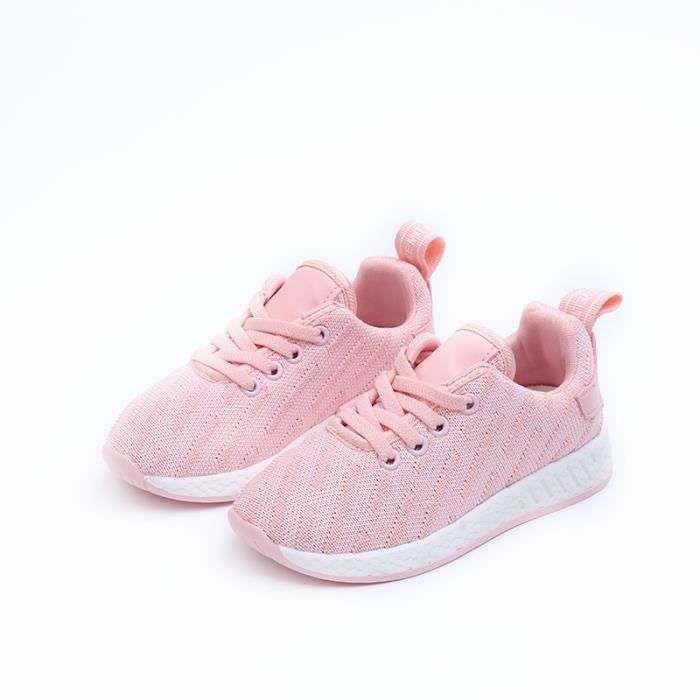 700-INK Baskets Enfant Garçon Fille – Running Légères Mesh Respirant – Sneakers Sport Sans Lacets EU 26-39