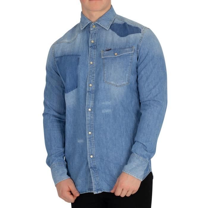 chemise en jean homme g star