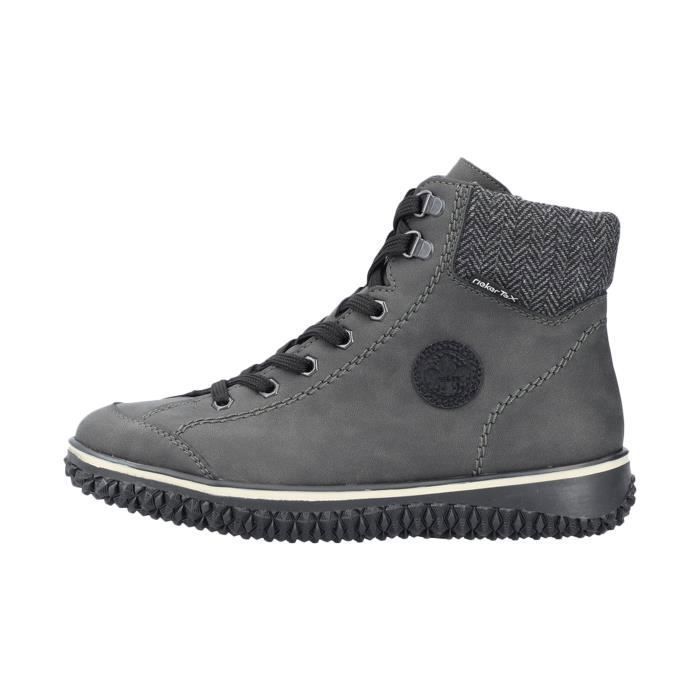 Rieker Basket Montante Rieker - Gris - Femme - Synthétique