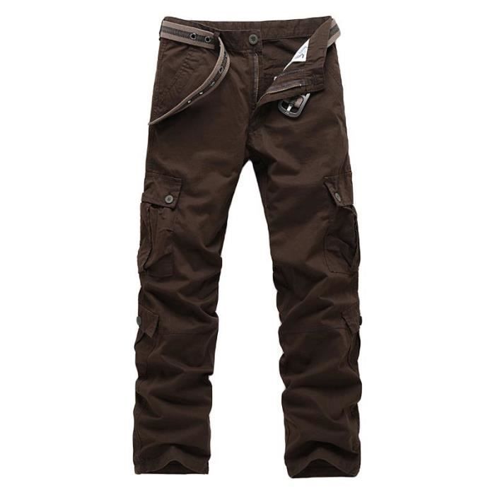 Pantalon Cargo Jeans Homme - Coupe Classique, 6 Poches !