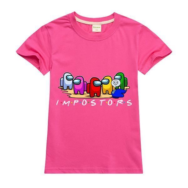 3d Print Shorts Ete Mode Gar On Dessin Anime Parmi Nous T Shirt 3d Imprime Fille Rue Vetements Enfants Enfant Vetements Bebe Kawaii Rose Red Cdiscount Pret A Porter
