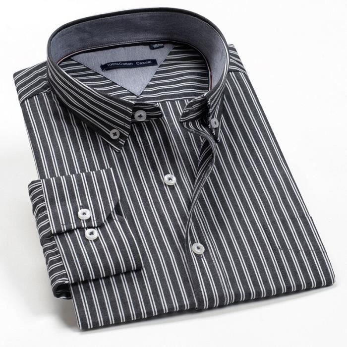 Chemise Columbia Homme Taille L Manches Courtes – Gris à Carreaux, Coton